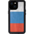 Russian Flag Distressed iPhone 15 Waterproof Case